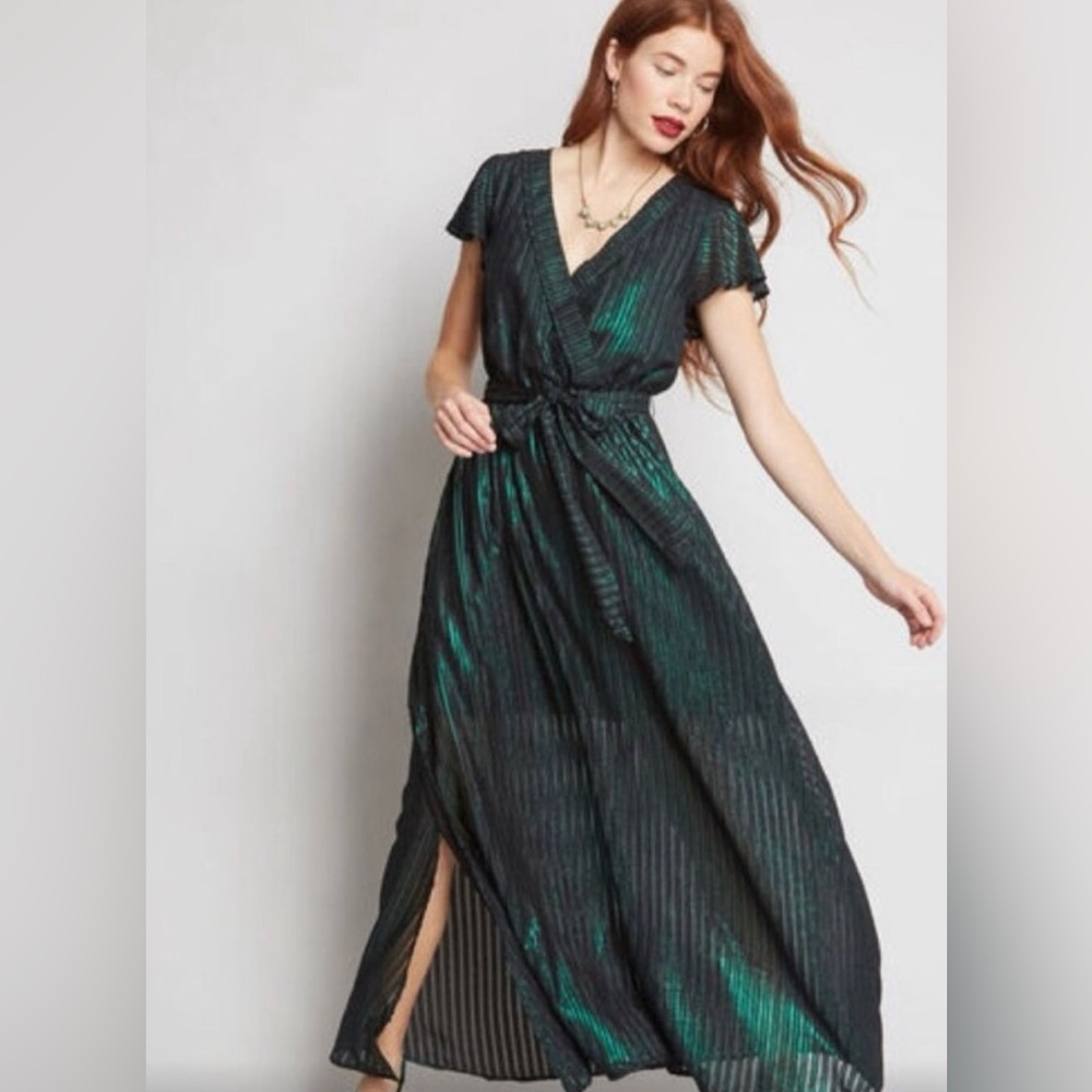 ModCloth Green Holiday Dress